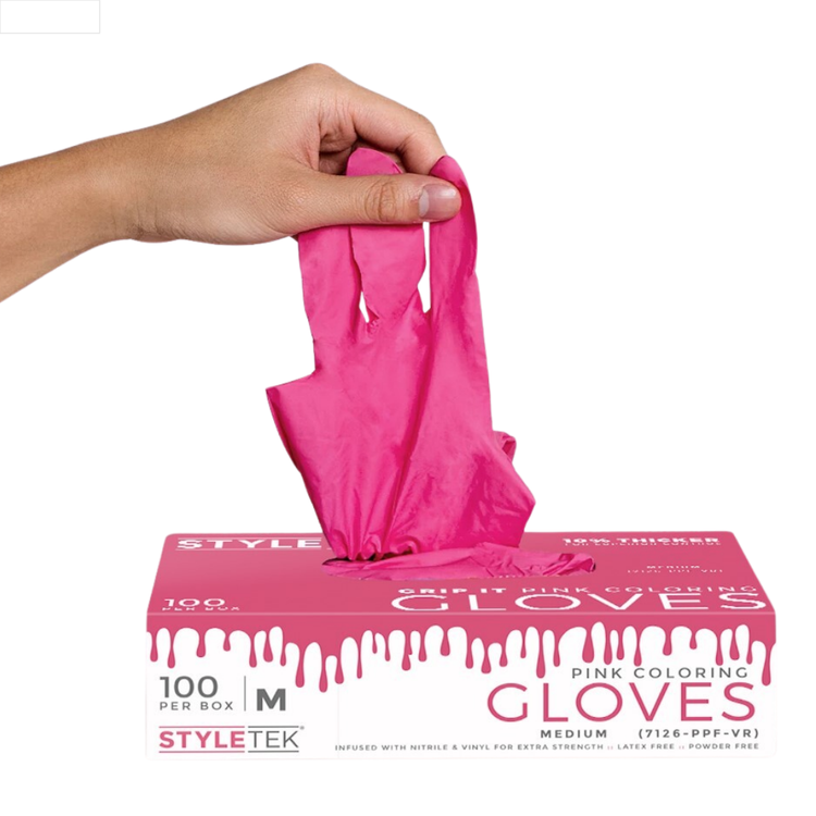 Pink Vinyl Gloves Pink Vinyl Gloves