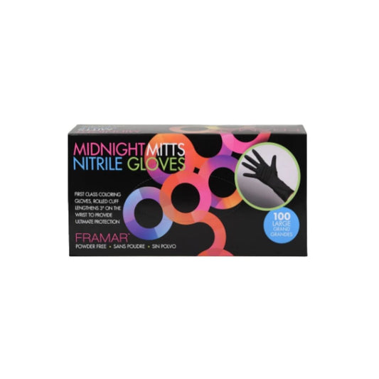 Midnight Mitts Nitrile Gloves Large 100 Count