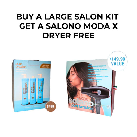 Buy a Large Salon Kit and receive a Salono Moda X Dryer free