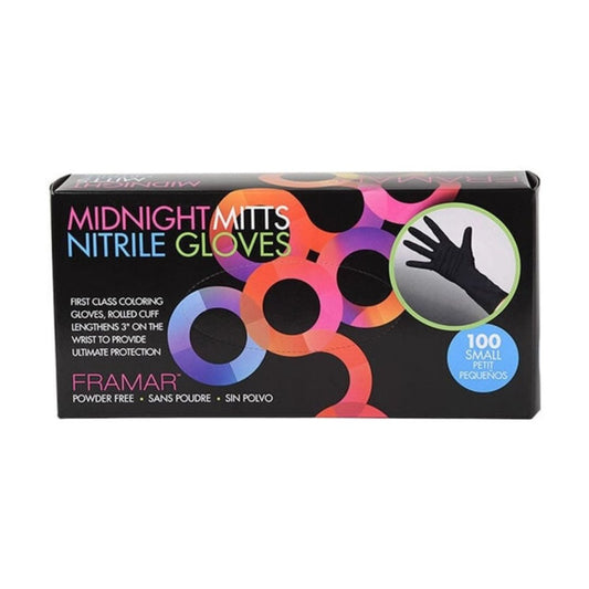 Midnight Mitts Nitrile Gloves Small 100 Count