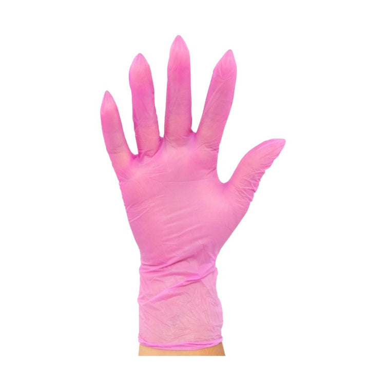 100 Count Pink Vinyl Gloves (S) 100 Count Pink Vinyl Gloves (S)