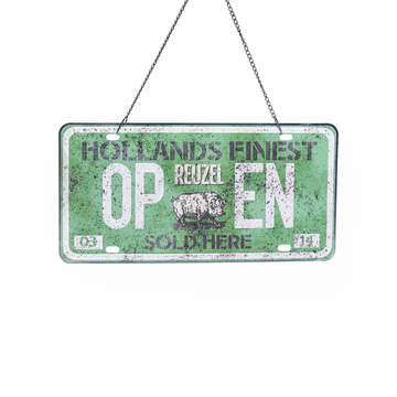 Open/Close License Plate