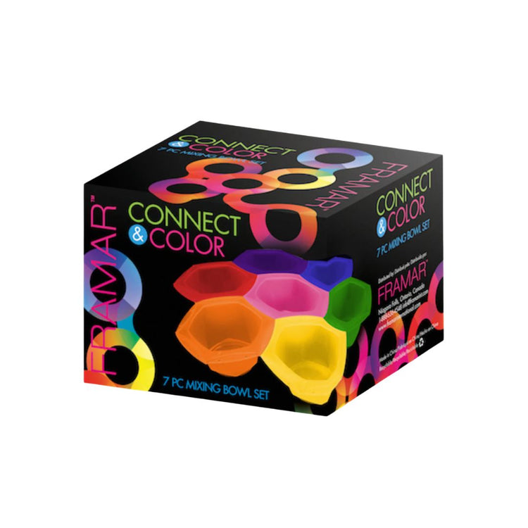 Connect & Color Bowl Rainbow 7pc