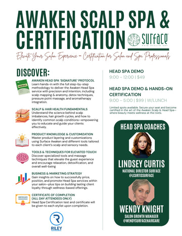 Awaken Head Spa Demo + Hands on Certification