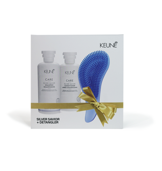 Holiday Silver Savior Duo with Detangler Brush
