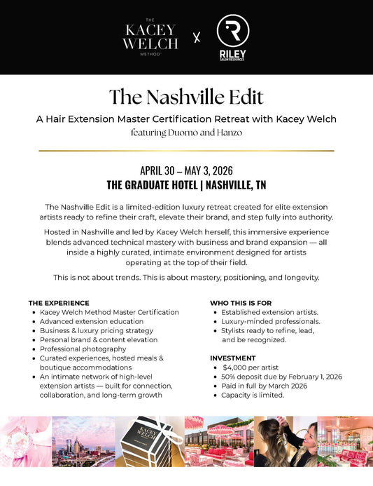Kacey Welch Method Master Certification Nashville: 4/30-5/3