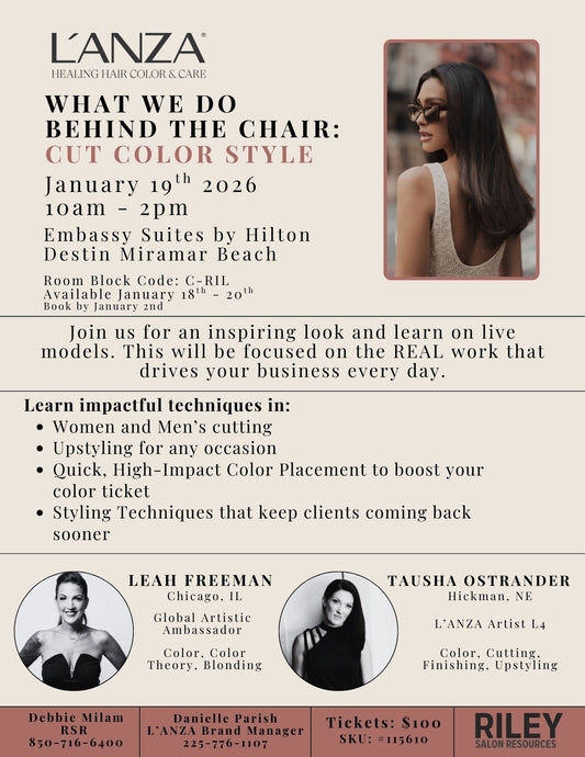 L'ANZA: What We Do Behind the Chair - Cut, Color Style