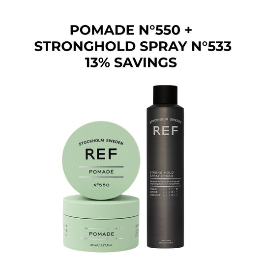 Pomade and Stronghold Spray