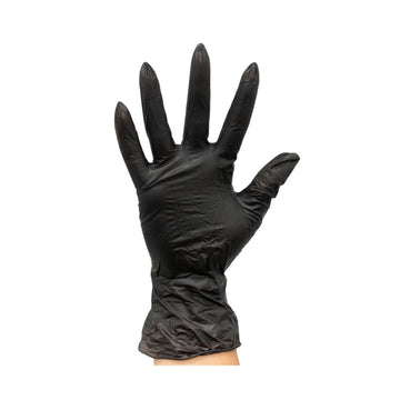 103 Count Black Vinyl Gloves (XL)