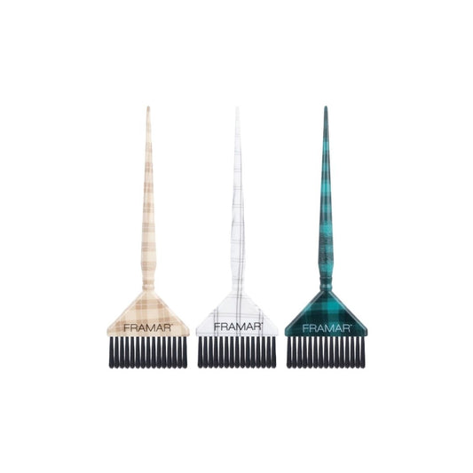 Plaid Hair Day Big Daddy Brush Set 3 Pack