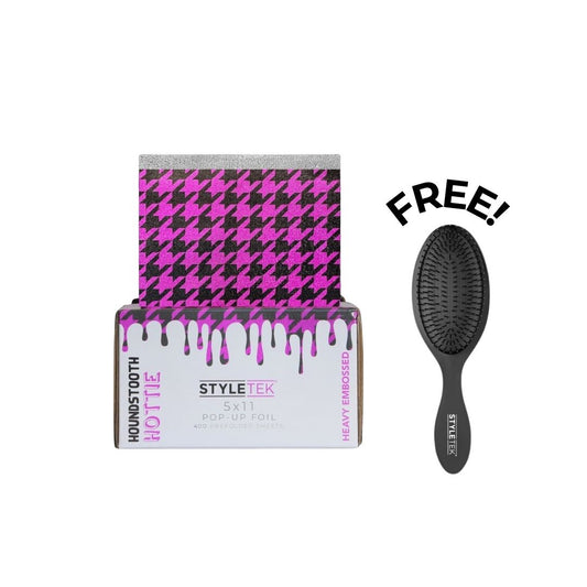 Buy 1 Houndstooth Hottie Foil, Get a Detangling Brush